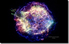 Image of the Cassiopeia A Supernova Remnant from NASA's Chandra X-ray Observatory