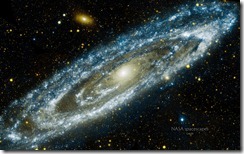 Image of the Andromeda Galaxy or M31 from NASA's Galaxy Evolution Explorer (GALEX)