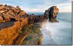 Pulpit Rock on the Isle of Portland, Dorset, England