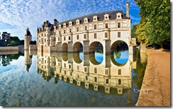 Chateau de Chenonceau on the River Cher in the Loire Valley, France
