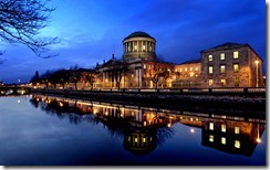 Four Courts on the River Liffey in Dublin, Ireland