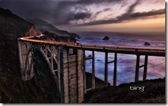 Bixby Bridge at sunset, Big Sur, California