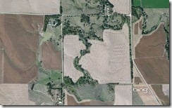 Farm field northwest of Boone, Nebraska