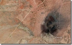 Cinder cone formation Cutter, New Mexico