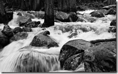 Rushing water, Yosemite, California, U.S.
