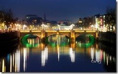 O’Connell Bridge over the River Liffey in Dublin, Ireland