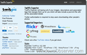Export Your Photos From TwitPic