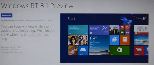 Installing the Windows 8.1 Preview on Microsoft Surface RT (Video)
