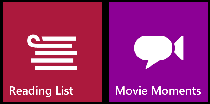 Reading List and Movie Moments Apps from Microsoft Go Mobile