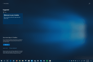 Timeline in Build 17661 with Acrylic Effect