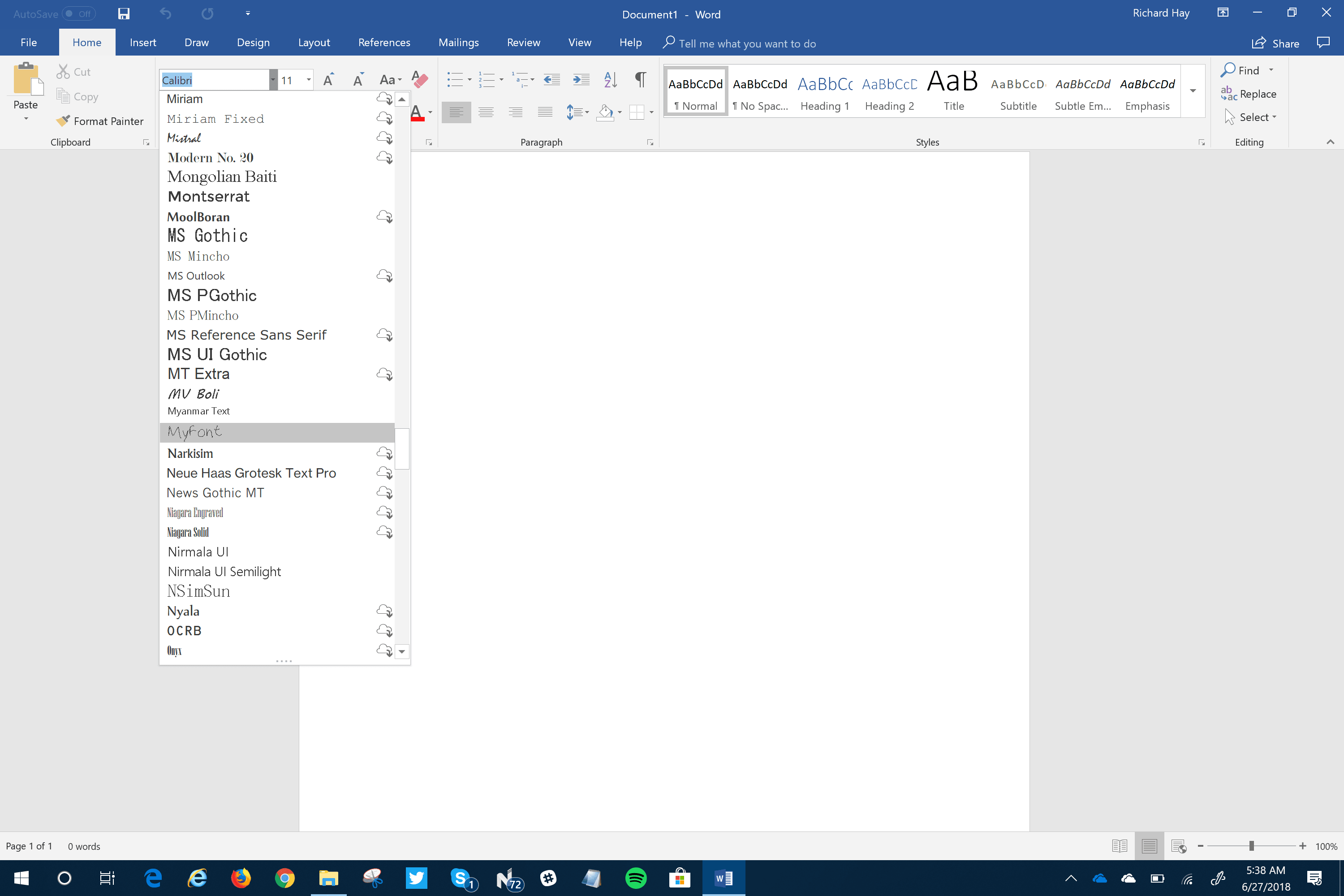 Personalized Font Creation in Windows 10
