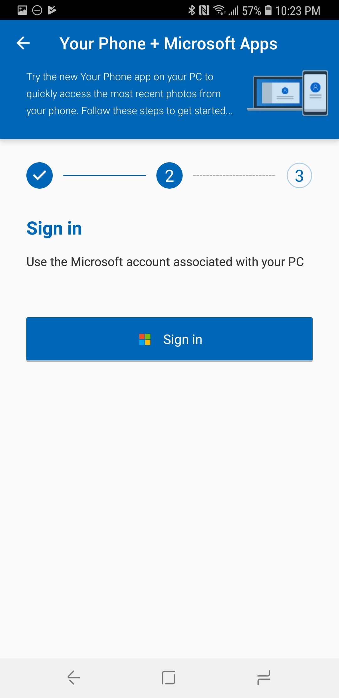 Microsoft Apps App on Android