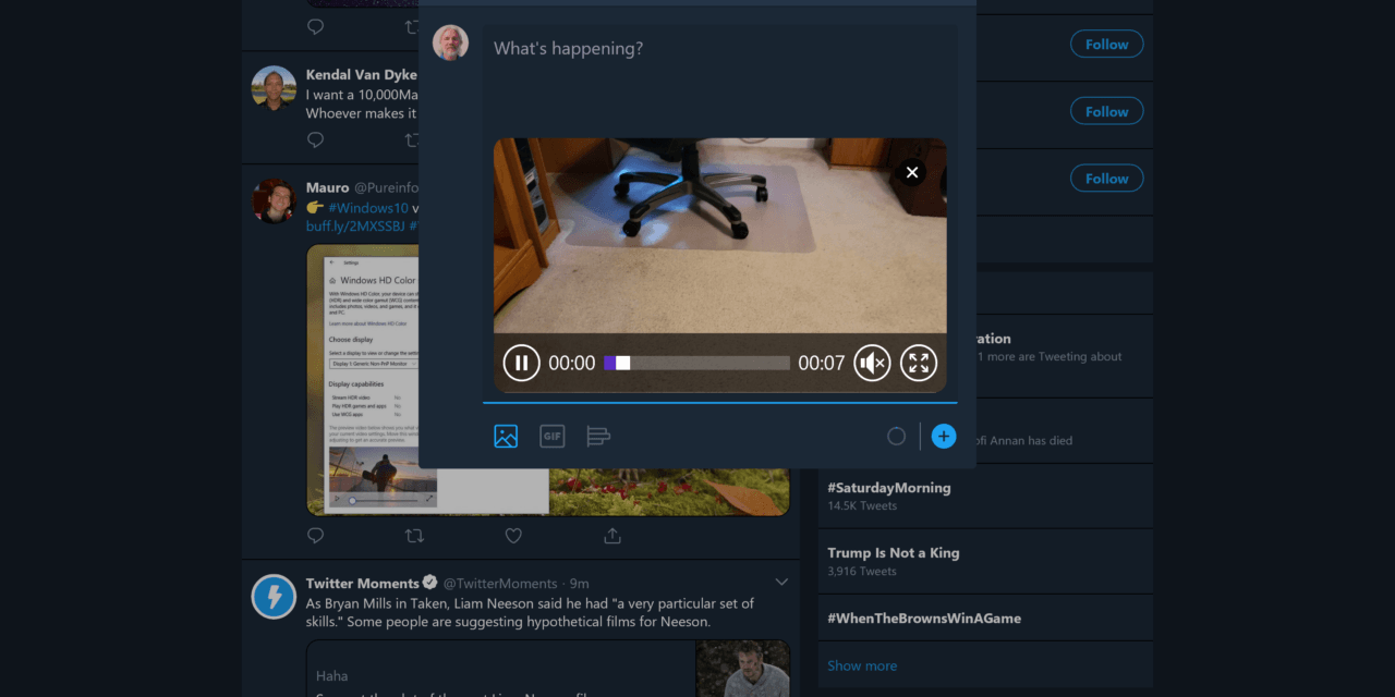 Flurry of Updates Continue for the Windows 10 Twitter PWA App