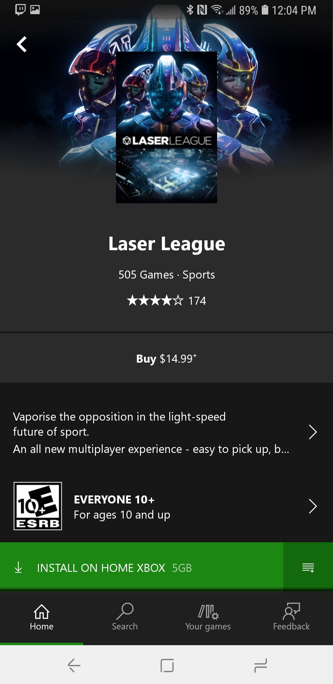 Xbox Game Pass App on Android
