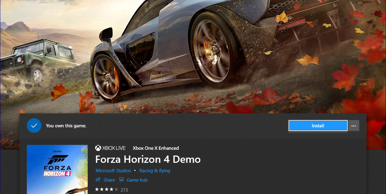 Forza Horizon 4 Demo Available for Xbox One and PC