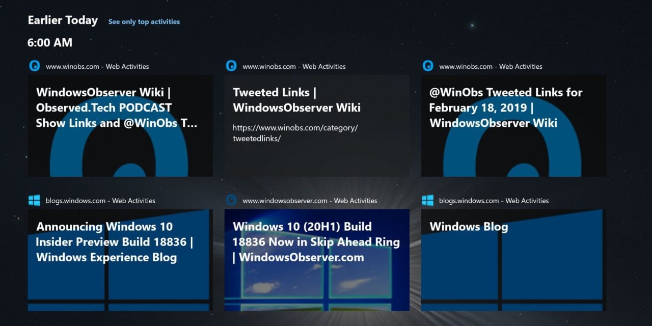 Microsoft Releases Windows Timeline Support Extension for Chrome
