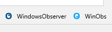 WindowsObserver Favicons on Toolbar