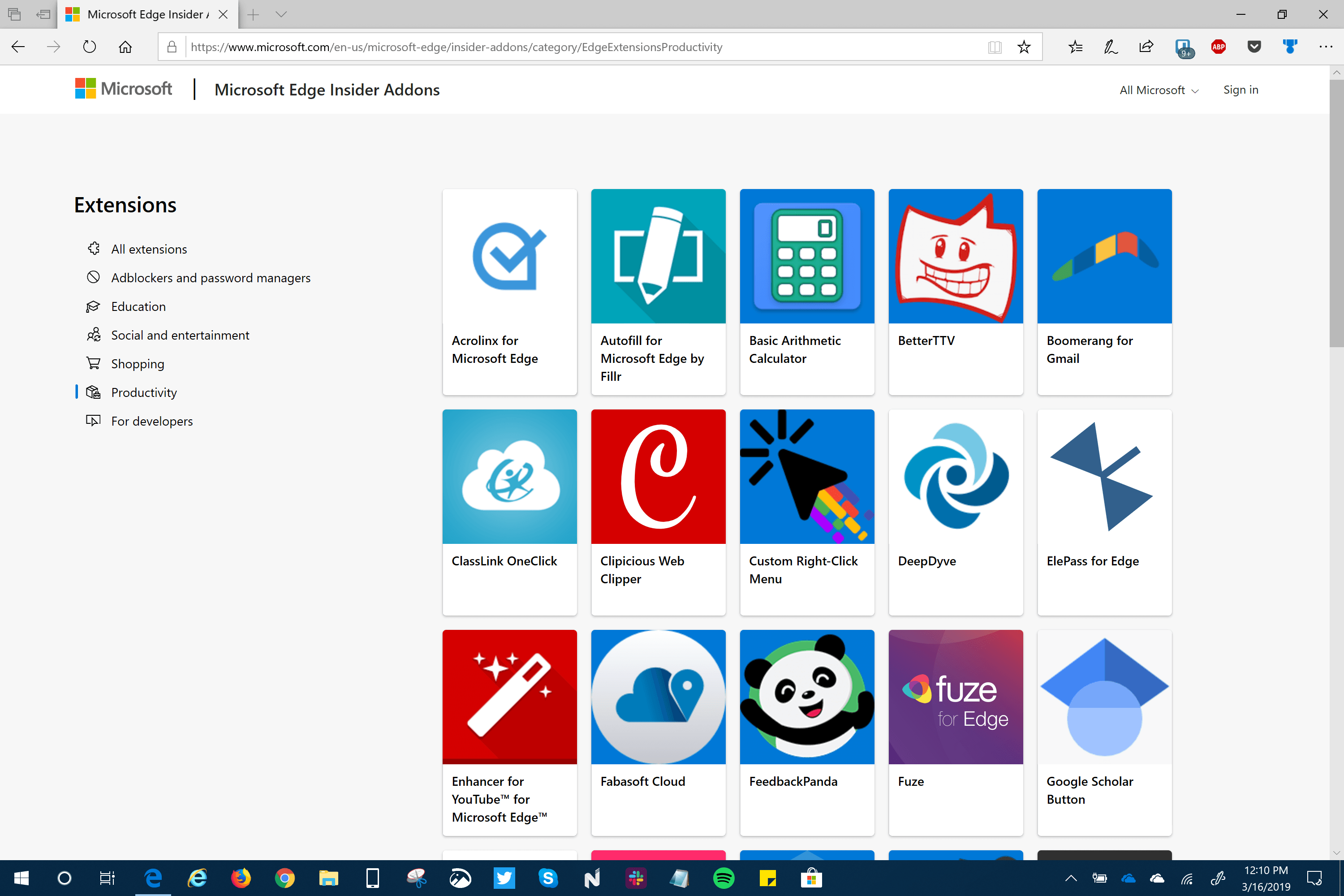 Microsoft Edge Insiders Add-Ons