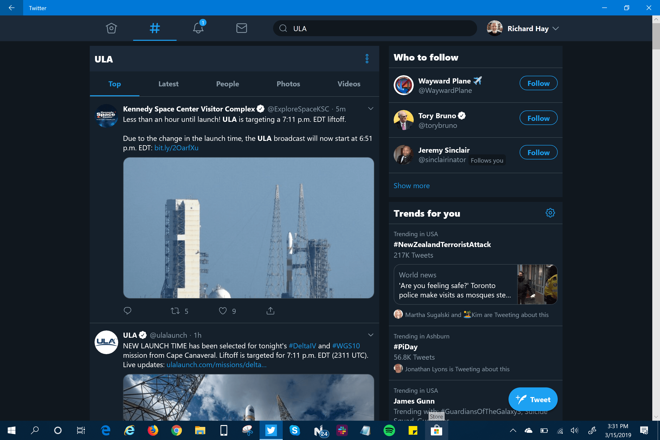 Windows 10 Twitter App Old UI