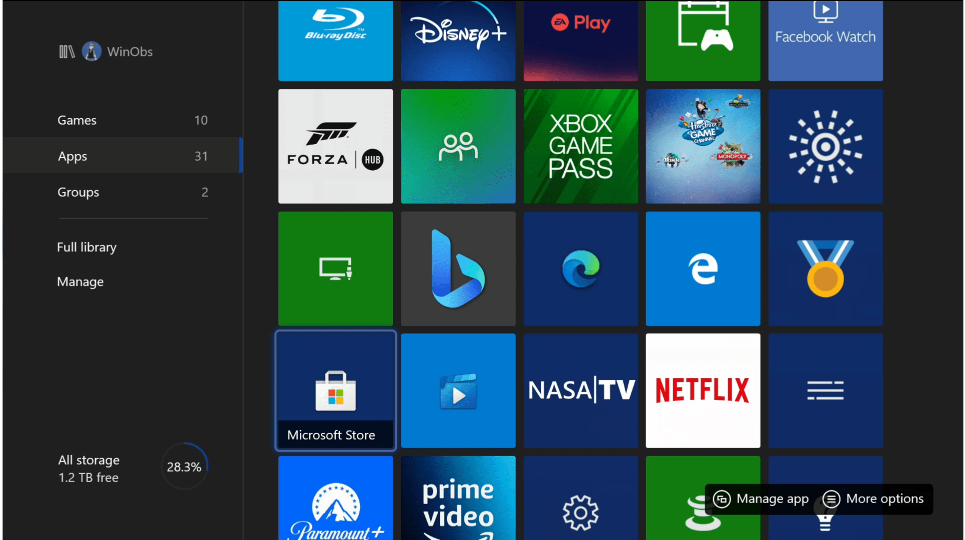 New Microsoft Edge on Xbox One