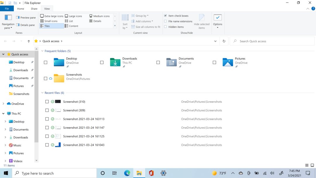 New File Explorer Icons in Windows 10 DevChannel Build 21343